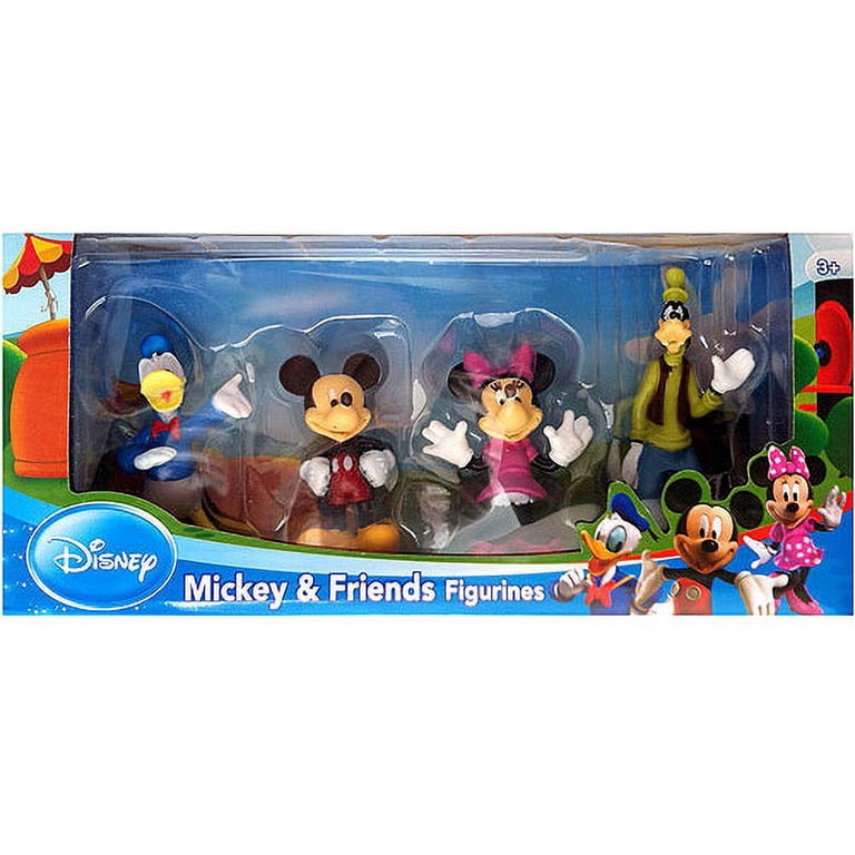 Disney Mickey Mouse Figurines 4 Pack - Walmart.com