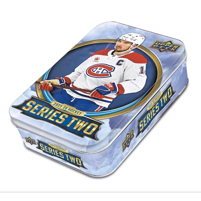 2025-26 Upper Deck Series 2 Hockey Trading Cards Tin