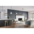 thumbnail image 6 of Progress Lighting Clarion 1-Light Pendant, Matte Black, Etched Glass, Steel, 9" Width, 11.37" Height, 6 of 16
