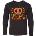 thumbnail image 3 of Inktastic Pretzel Squad Oktoberfest Design with Fall Leaves Long Sleeve Youth T-Shirt, 3 of 5