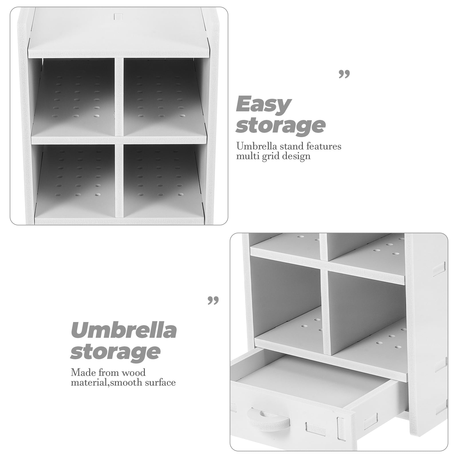Raindrops Umbrella Stand Entryway Umbrella Holder Compact Umbrella Rack Floor Organizer