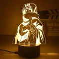 thumbnail image 3 of Lámpara acrílica 3D de Naruto, figura de anime, luz de noche LED Uzumaki para dormitorio infantil, lámpara de noche Itachi Uchiha, juguete para niños, regalos de cumpleaños, 3 of 5