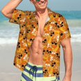 thumbnail image 7 of Pofeuu Skulls Print Hawaiian Shirt for Men Sleeves Casual Button Down Summer Beach Dress Shirts T-Shirts,Large, 7 of 7