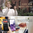 thumbnail image 4 of Leather Case for Samsung Galaxy S20FE Card Slot Folio Flip Wallet Case for Samsung Galaxy S20FE Premium PU Magnetic Kickstand Cover Soft TPU Inner Case Black, 4 of 7