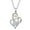 Gold, variant on Jewelry VerPetridure Mother's Day Female Heart Necklace Exquisite Silver Plated Love Clavicle Chain