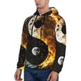 thumbnail image 3 of Cauagu Yin Yang for Men's Pullover Hooded Sweatshirt Athletic Casual Hoodie Aautumn Hoodie Sweatshirt for Men Pullover Casual Hooded Sweatshirt-Small, 3 of 7
