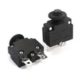 thumbnail image 1 of AC125V AC250V 5A 10mm Diámetro Rosca NC Botón de Reinicio de Soldadura Protector de Sobrecarga Interruptor Automático Negro 2 Piezas, 1 of 1