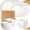 White, variant on Bxaolu 16-Piece Kitchen Plastic Wheat Straw Dinnerware Set, Service for 4, Dinner Plates, Dessert Plate, Cereal Bowls, Cups, Unbreakable Plastic Outdoor Camping Dishes, Dishwasher Microwave Safe