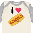 thumbnail image 4 of Inktastic I Love Hot Dogs Boys or Girls Long Sleeve Baby Bodysuit, 4 of 5