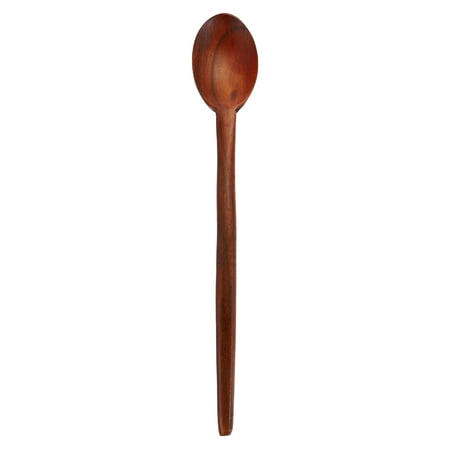 PAMINGONO Wooden Cooking Spoon Coffee Wood Kitchen Utensil 11.2 x 1.9 Inches Single Piece