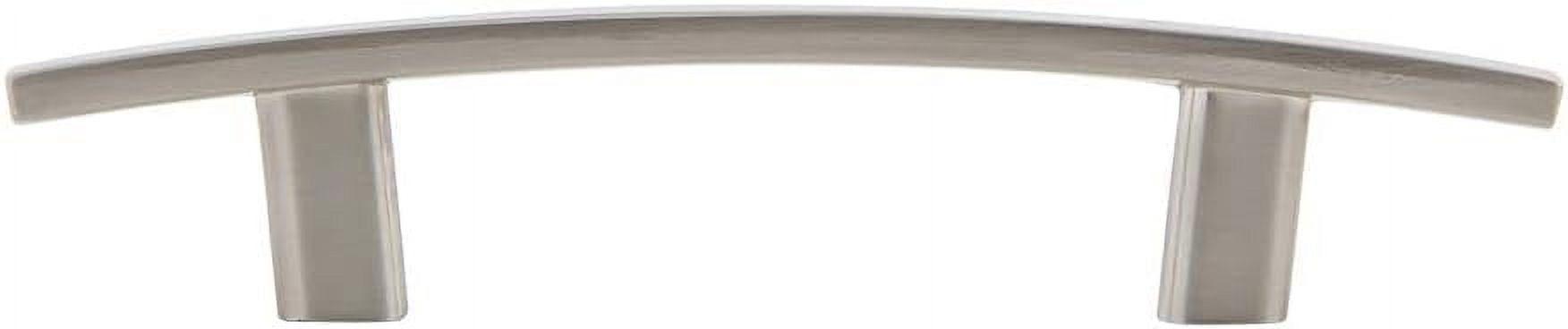 25 Pack Silverline 3" Hole Center Cabinet Hardware Pull Curved Subtle Arch Modern Kitchen Bathroom Handles, Brush Satin Nickel…