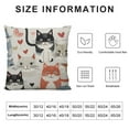 thumbnail image 5 of COMIO  Throw Pillow Cover Funny Cats and Milk Bottle Decorative Pillow Cases Home Decor Square Pillowcases, 5 of 5