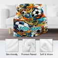 thumbnail image 5 of Football Blanket for Boys, Cozy Soft Throw Blankets, Cool Orange Flannel Throw Gifts for Couch Sofa, 40x50 Inches, 5 of 5