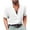 White, variant on Mens Button Up Shirts Long Sleeve Linen Summer Lightweight Tops