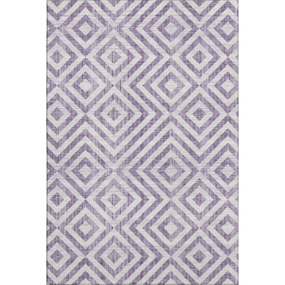 Dalyn Rugs Premium Machine Washable Mayfield AMF733 Purple 8' x 10' Rug