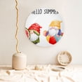 thumbnail image 5 of Daiia Summer Gnome Printed Pattern Ceramic Plate Dinner Plates Bone China Decorative Plates with Display Stand Art Ceramic Ornaments for Wall Hanging Decoration-10in, 5 of 6