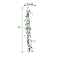 thumbnail image 3 of Efavormart 5 FT | Real Touch Green Eucalyptus Leaves Garland with White Natural Cotton Bolls For Wedding Events Decor, 3 of 11