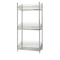 18" Deep x 24" Wide x 54" High 3 Tier Stationary Deep Basket Unit