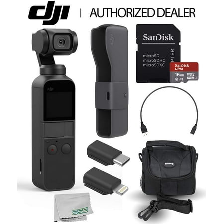 DJI Osmo Pocket Handheld 3 Axis Gimbal Stabilizer with Integrated Camera Must-Have