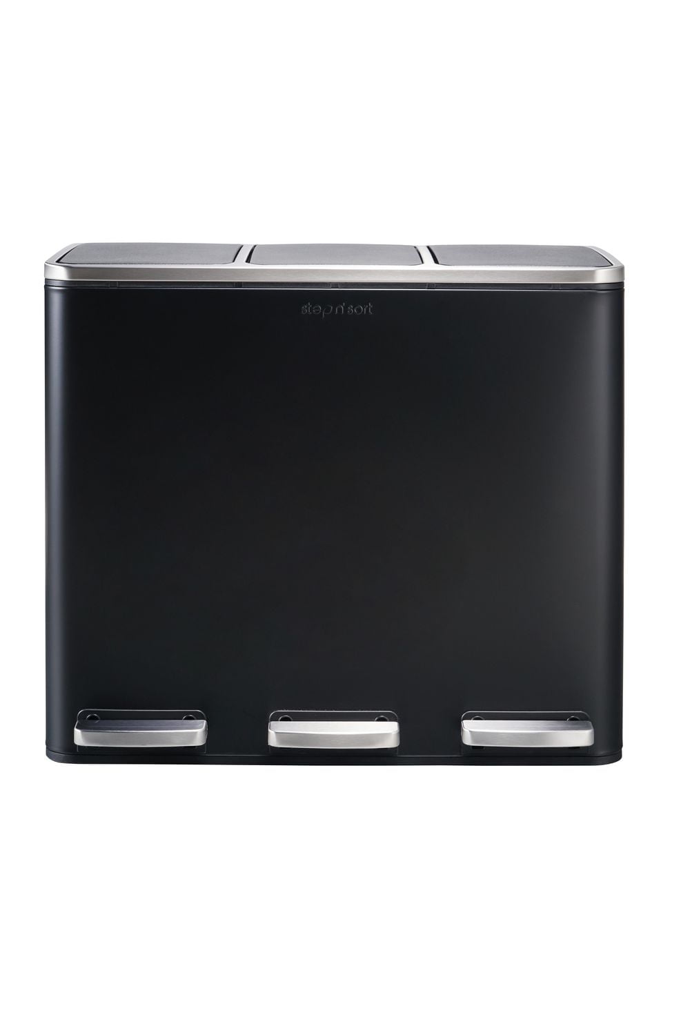 The Step N' Sort 3 x 18L, Triple Compartment Trash and Recycling Bin