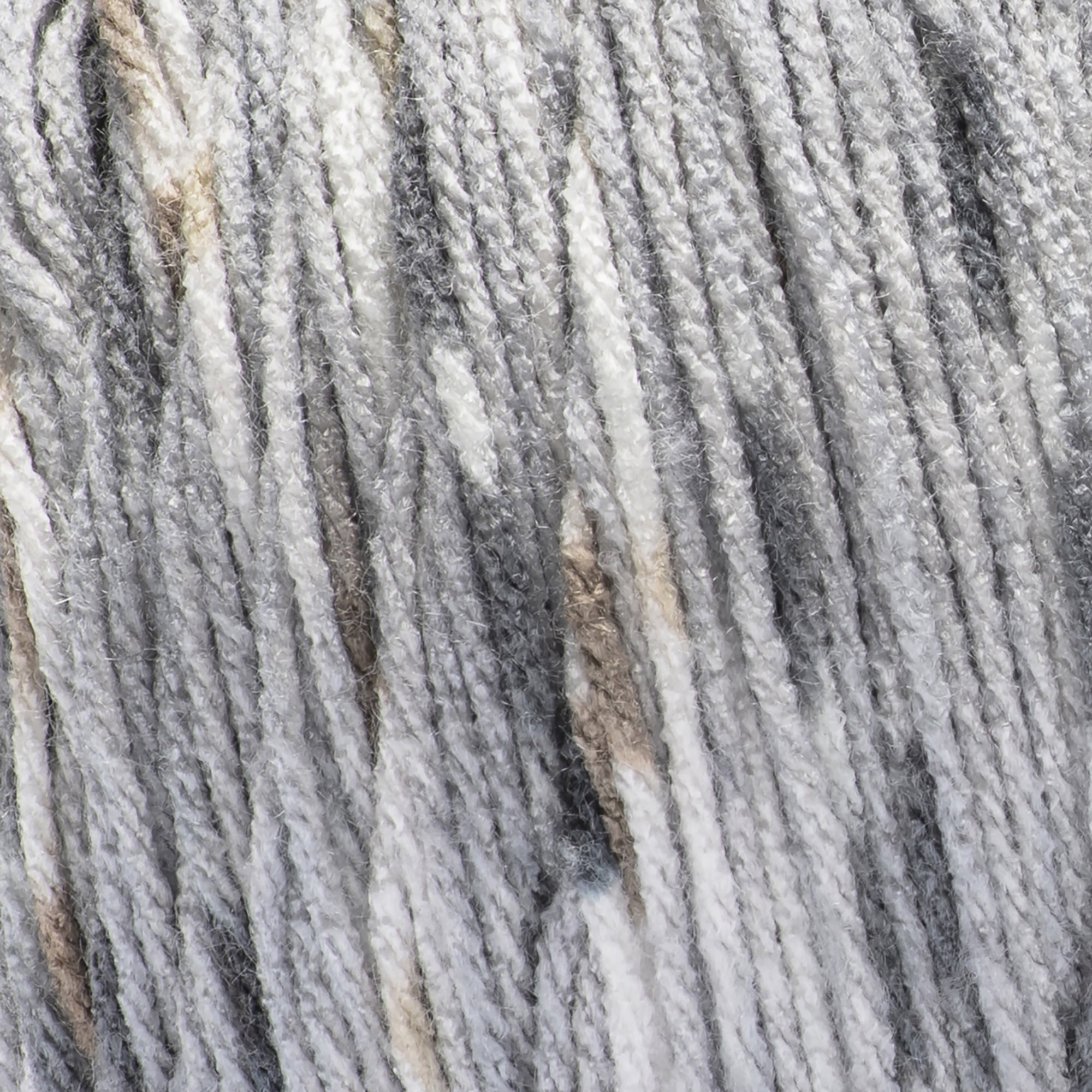 (2 pack) Red Heart Super Saver Medium Acrylic Yarn, Speckle Dusty Grey, 10oz 482yd