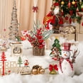 thumbnail image 6 of Scidweet Artificial Mini Christmas Tree Decorations, Small Christmas Trees Tabletop Fireplace Xmas Decor Home Party Indoor, 6 of 6