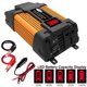 thumbnail image 1 of Inversor de corriente para automóvil Convertidor de inversor para automóvil con pantalla de batería LED (300W 220V) Tmvgtek Accesorios para autos y motos, 1 of 9