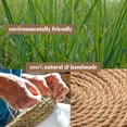 thumbnail image 4 of Round Woven Placemats Set of 6 | Handmade Natural Wicker Placemats for Holiday Wedding Home - Slip Heat Resistant Rattan Chargers for Dinner Plates (13 Inch), 4 of 4