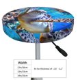 thumbnail image 4 of Daiia Sea Turtle Swims Stool Covers Round,Round Bar Stool Covers Waterproof Bar Chair Covers Washable Stool Cushion Slipcover for 12-14 Inch Chair-12 inch, 4 of 7