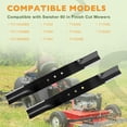 thumbnail image 3 of 9037 Lawn Mower Blade Compatible with  60'' Finish Cut Mower T1260 T1360 T1460 T13560 T14560 T17560 T18560 FC14560BS, 20.5" Mower Blades Replace 9004 20186 3293 Oregon 91-050, 2 Pack, 3 of 6