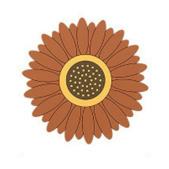 Orange And Yellow Sunflower Silicone Pan Pad For Heat Protection 76 Characters