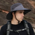 thumbnail image 5 of Bucket Hats Fisherman Hat for Outdoor Activities with Sun Breathable Men Women Summer Sunshade Hat for Hiking Camping and Fishing White, 5 of 7
