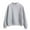 Grey, variant on ZICTH Hoodies for Women Long Sleeve Hoodies Solid Color Round Neck Fashion Pullover