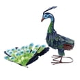 thumbnail image 2 of Escultura De Pavo Real, Decoración De Césped De Pavo Real De Metal Elegante Y Duradera, Realista, Multifuncional, Resistente A La Intemperie Para Interiores, 2 of 7