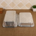 thumbnail image 4 of 10 Pcs Récipient Alimentaire en Aluminium Jetable en Forme Rectangulaire avec Couvercles en Aluminium/sans Couvercle, 4 of 9