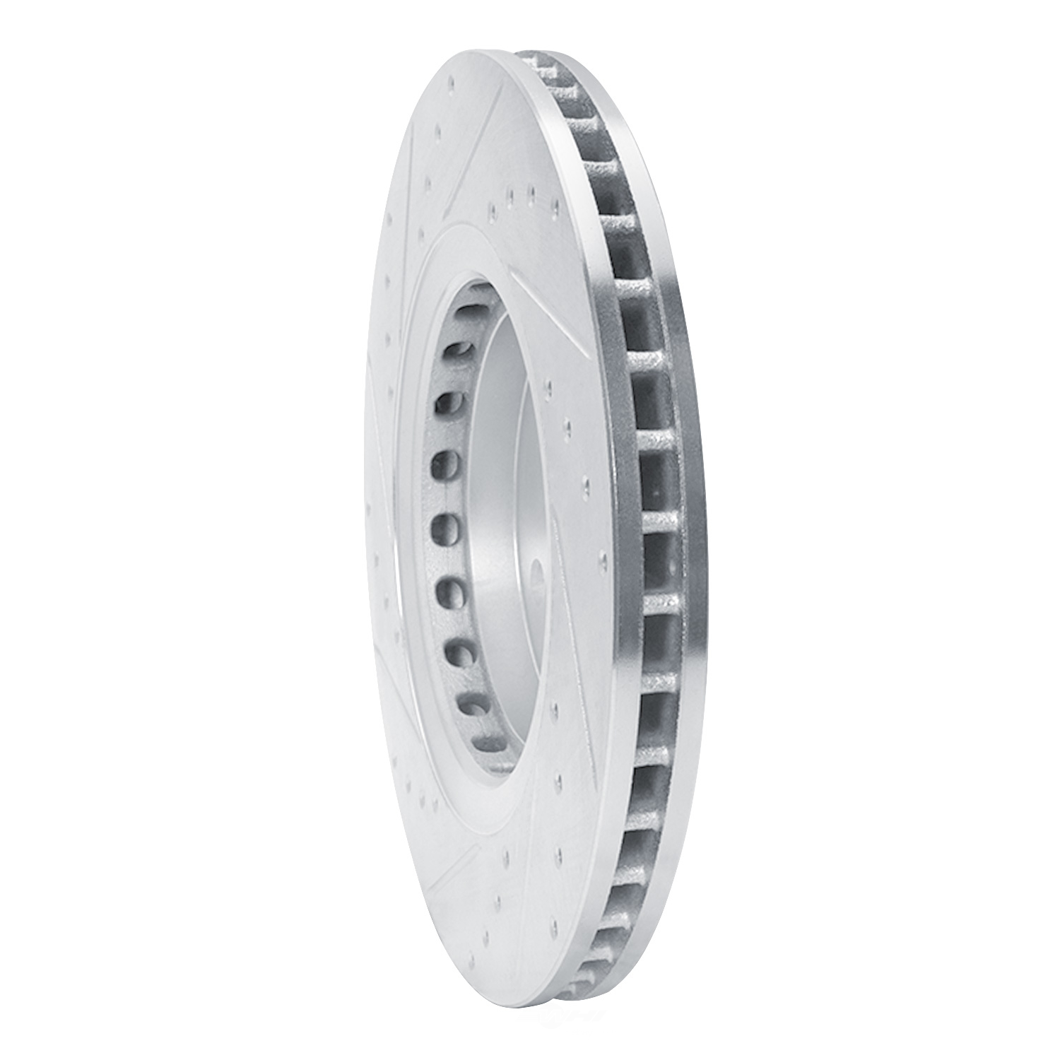 Dynamic Friction Company 631-75043R DFC Brake Rotor - Drilled And Slotted - Silver