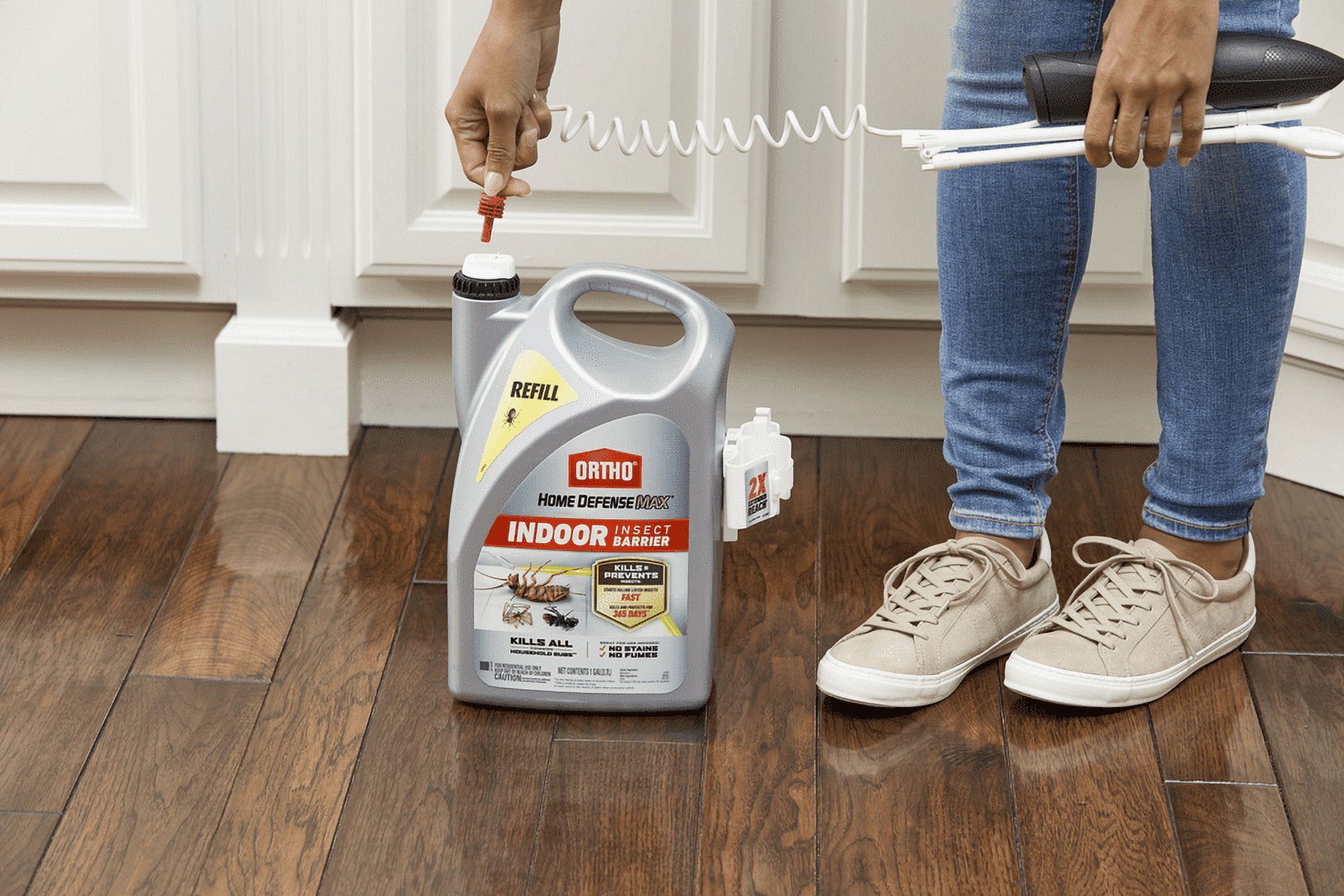 Ortho Home Defense Max Indoor Insect Barrier Refill, Kills Ants and Roaches, 1 gal.