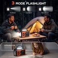 thumbnail image 6 of Biotree 30000mAh Weather Radio with NOAA 7-Band Alerts, Upgraded Emergency Radio with USB/Solar/Hand Crank Charging, Flashlight, SOS Alarm, Compass for Camping Hurricane Preparedness,Orange, 6 of 8