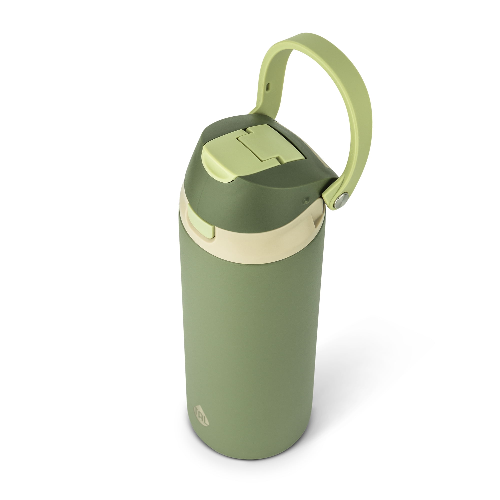 TAL 24oz Stainless Steel 2-in-1 Water Bottle with Straw and Chug Lid, Olive