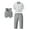 Light Gray, variant on Fsqjgq Baby Boy Clothes 6Y Pajamas Toddler Kids Child Baby Boys Gentleman Long Sleeve Bowknot Shirt Tops Solid Pant Trousers with Vest Outfits Cute Clothing Sets Baby Boy Clothes
