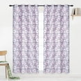 thumbnail image 1 of Flowers in Grey Blackout Curtain Grommet 84in 2panel, 1 of 5