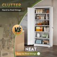 thumbnail image 6 of GALAXHERO Garage Storage Cabinet, Metal Storage Cabinet, Lockable Steel File Cabinet, White for Home, Office, Garage, Shool, Gym, 6 of 7