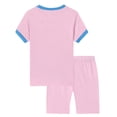 thumbnail image 2 of WIBACKER Girls Pajamas Short Sleeve Toddler Girls Summer Short Sets Sleepwear Sets Kids Pjs Size 2-9 Years Girl, 2 of 10