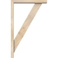 thumbnail image 3 of Ekena Millwork 3 1/2"W x 20"D x 32"H Traditional Block Smooth Bracket w/ Offset Brace, Douglas Fir, 3 of 25