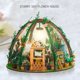 thumbnail image 5 of Kit de casa de muñecas en miniatura de bricolaje Mini casa verde de flores estrelladas de madera TFixol Casa de muñecas en miniatura de bricolaje, 5 of 7
