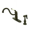 Kingston Brass Kb157.Plbs Victorian 1.8 GPM Single Hole Kitchen Faucet - Bronze