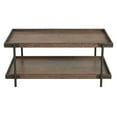 thumbnail image 1 of Alaterre Furniture Kyra Rustic Industrial Coffee Table with Shelf, Oak, 1 of 3