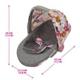 thumbnail image 2 of 509 Crew: Melange Flora - 3-In-1 Doll Car Seat - Accessory For Dolls Up To 18", Portable Toy, Transforms To Lounge Seat, Retractable Canopy, Kids 3+, 2 of 6