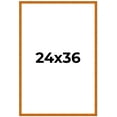 thumbnail image 2 of 24x36 Honey Brown Real Wood Picture Frame Width 0.75 inches | Interior Frame Depth 0.5 inches |, 2 of 8
