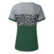 thumbnail image 5 of Blusa de manga corta con estampado de cuello redondo informal para mujer a la moda, Tops de verano Fridja hjk5548, 5 of 5